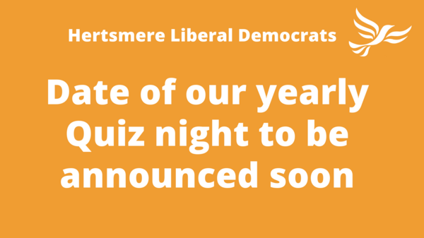 Date of our Quiz Night to be announced