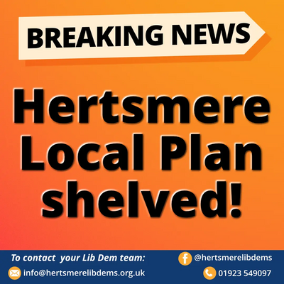 Hertsmere local plan shelved