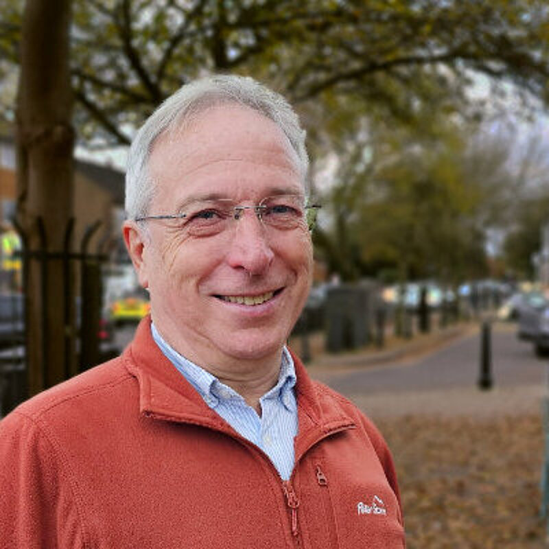 Chris Shenton standing on the High Road in Bushey Heath