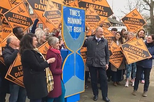 Emma Matanle at the Liberal Democrat local elections campaign