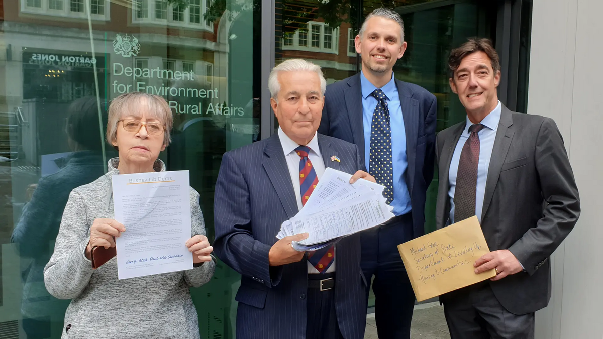 Petition to reduce Hertsmere housing target presented to the Department
